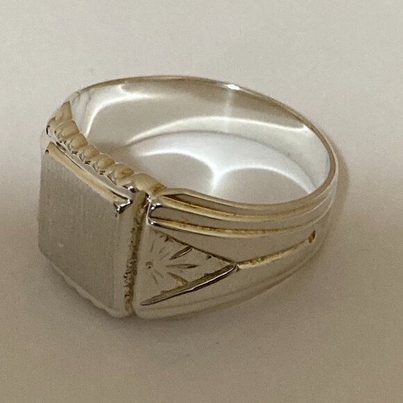 IB Goodman Sterling Silver 925 Signet Ring Size 10 - Picture 5 of 8